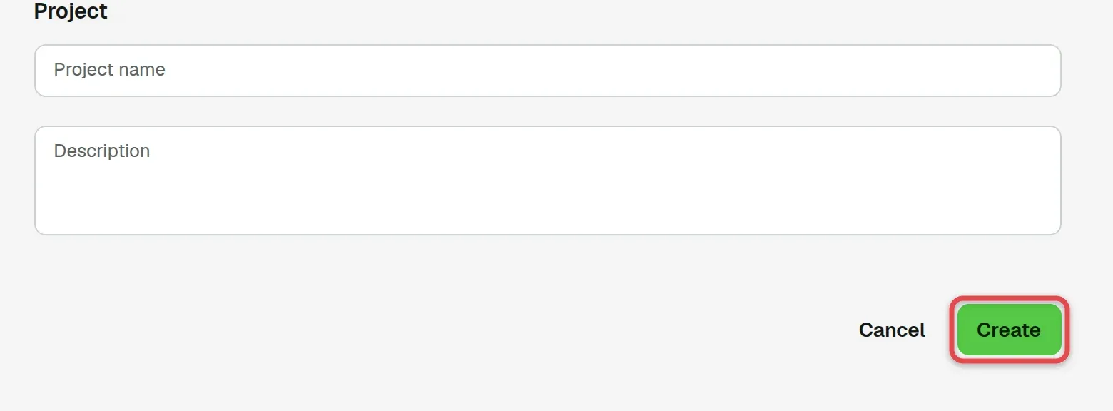 Create button at the bottom of the form, boxed